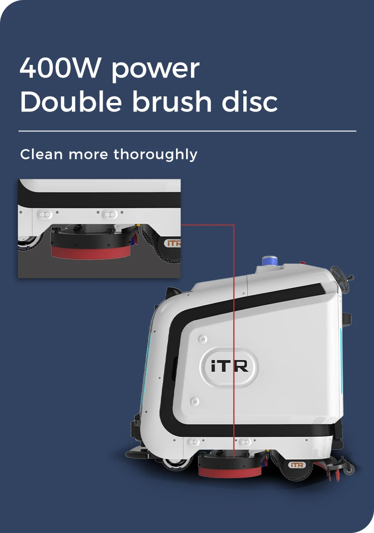 iTR Commercial Cleaning Robots with CE Certification Autonomous Navigation Industrial Washing Machines Indoor Outdoor Cleaning