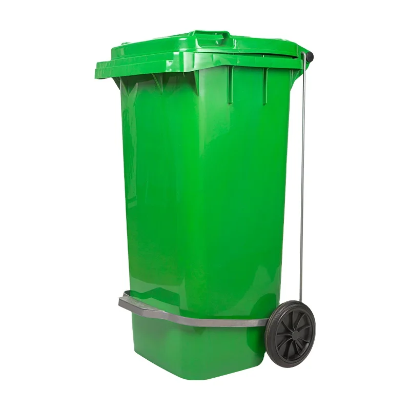 120L HDPE With Big Pedal High Quality Outdoor Plastic Garbage Container Bin Waste Bin