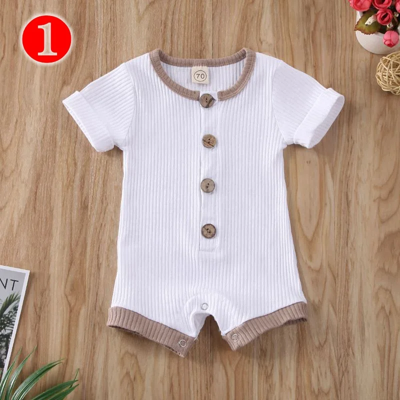 Новинка 2020, летняя одежда для малышей, однотонный комбинезон в рубчик, комбинезон, детская одежда, детские комбинезоны для мальчиков, детские комбинезоны + комбинезоны