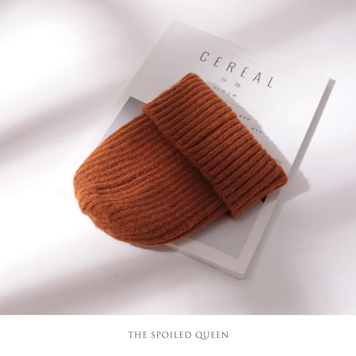 Wholesale Beanies Knitted Hats Autumn Winter Warm Fleece Custom Embroidery Logo Rib Winter Thick Acrylic Knitted Hats