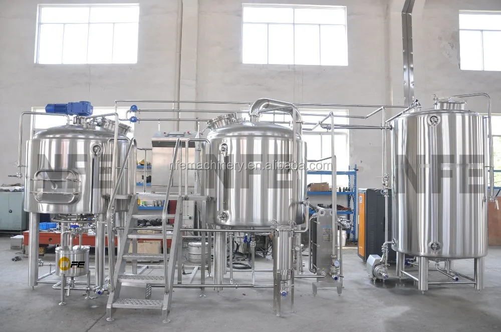 
full automatic alcohol beer production equipment, brewing system 