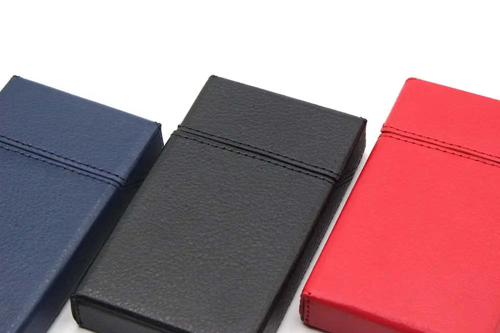 2020 Wholesale High Quality New Fashion Style Waterproof PU Touch Slim Cigarette Case Cover