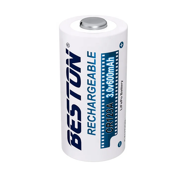 
Cheap Rechargeable Cylindrical CR123A 600mah Lifepo4 3.7v Lithium Battery Cell For Flashlight 