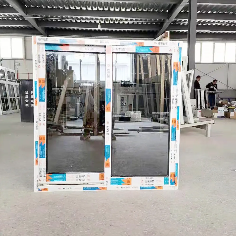 New arrival soundproof bronze color exterior aluminium window with reflective tinted glass