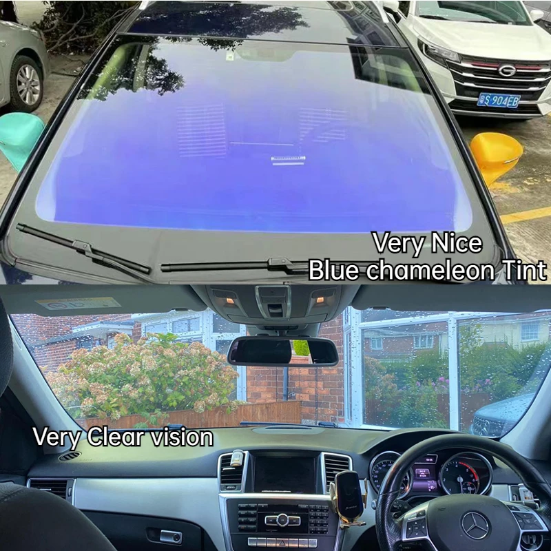 chameleon window tint 85% VLT Color Change Blue Purple Chameleon Tint Windshield Chameleon Solar car window Film
