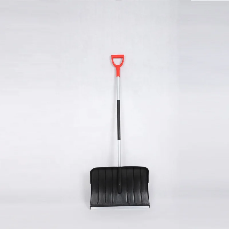 strong steel/aluminum handle snow shovel pusher