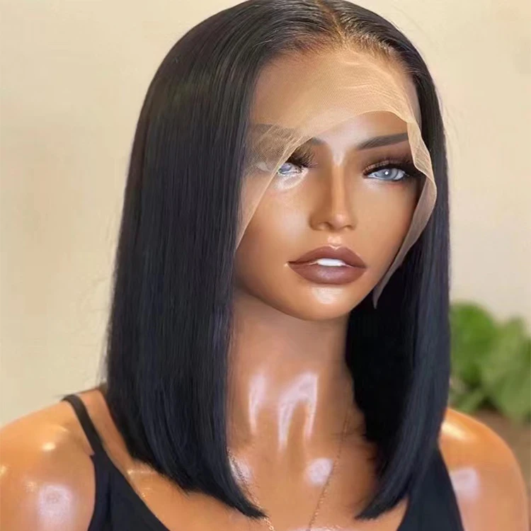 Поставщик Full Hd 13*6 синтетические волосы на кружеве парики из натуральных волос для чернокожих женщин 100 человеческих волос предварительно вырезанные прозрачные бразильские кружева передние парики