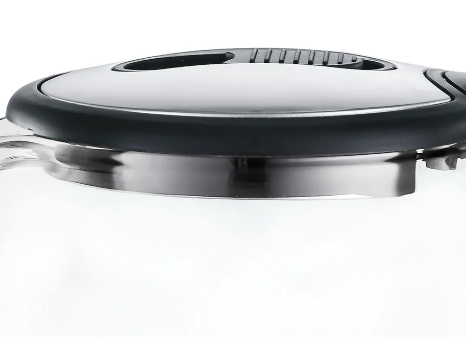 China factory Silver Transparent Black Household Hotel stainless steel tea electric glass kettle