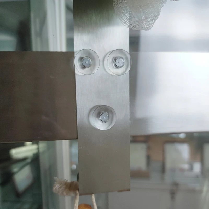 Stainless Steel bathroom shelf wall-mounted shower shelf without drilling bathroom glass shelf