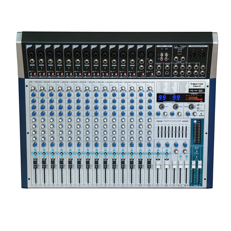 High end 8CH 12CH 16CH 24CH 32CH consola digital audio mixer with dual 99 DSP