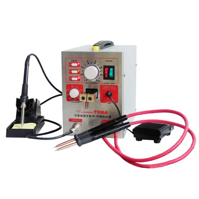 Hand-held 18650 battery spot welder welding pen mini laser feeding battery jig dent puller machine for lithium ion car body