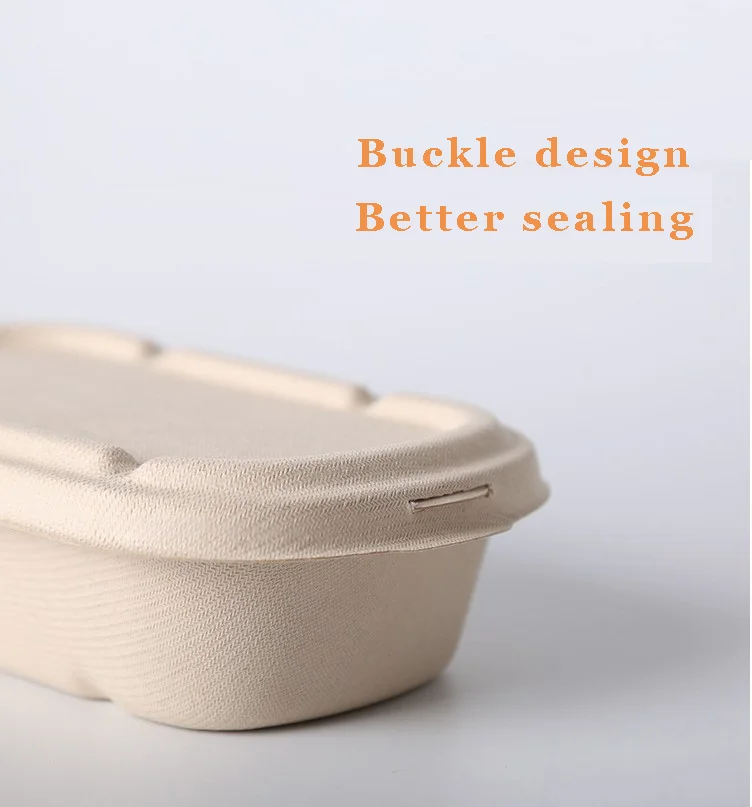 ЭК. Чист. Биоразлагаемая пшеничная целлюлоза, одноразовые контейнеры для еды на вынос, ланч, салатов, коробки для хранения еды