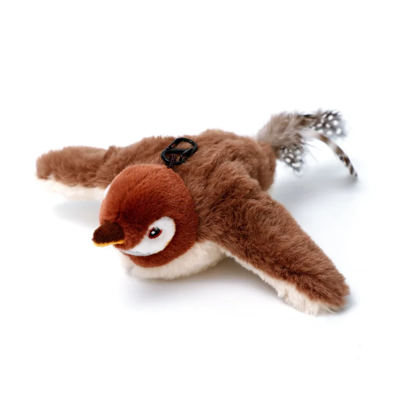 Simulation birds small fish animal intelligent electric slap sound from hi pet toy catmint cat toy