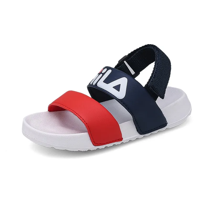 Summer baby sandals open toe breathable soft bottom non-slip beach shoes lightweight velcro
