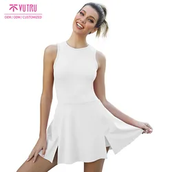 Wholesale Popular Design Wholesale Gym Yoga Sports Wear Plus Size Ladies Womens Fabric Pleated Shorts Golf Tennis Skirt Dress