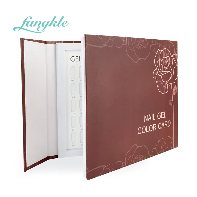 Fangkle wholesale nail polish color card chart tips nail polish book display 120colors