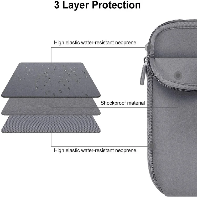 Custom Logo Multi Pocket Compatible Shockproof Mens Women 13 14 inch Notebook Neoprene Laptop Cover Sleeve Case