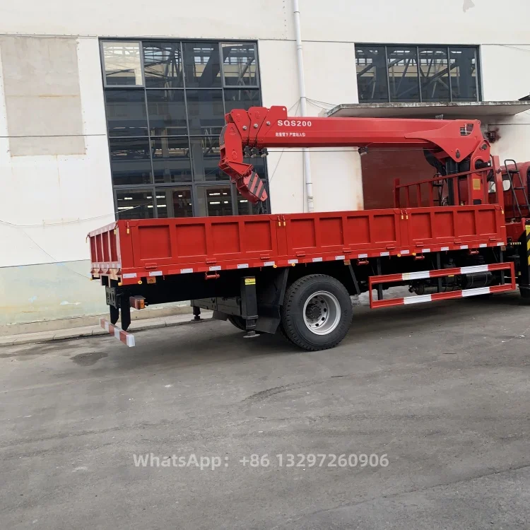 4x2 DONGFENG 6 Tons Crane Mounted Tow Truck Wheel Lift