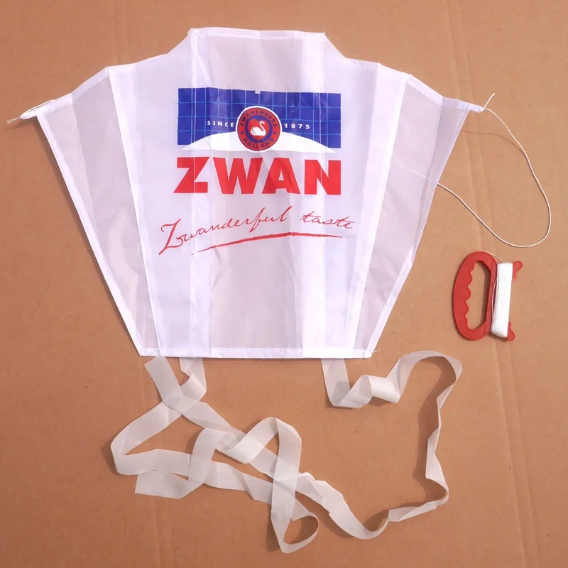 custom logo printed yellow fabric pocket sled kite for kids from the kite factory