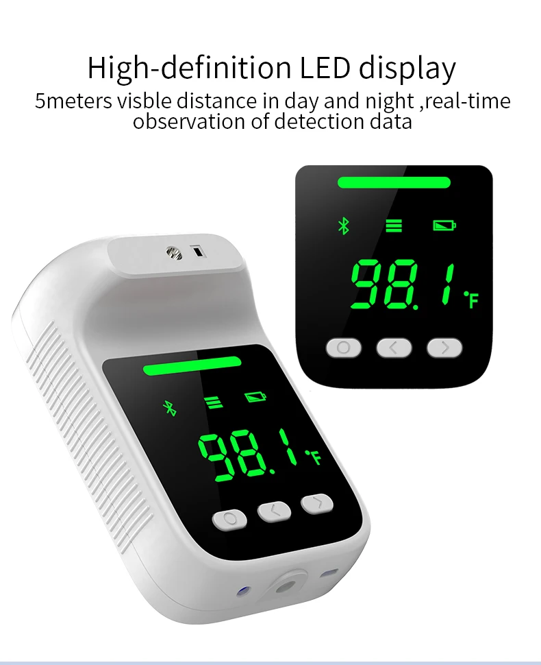 B5 thermometer touch-free sub-zero low temperature high temperature 11 countries voice version 4000 hours standby time