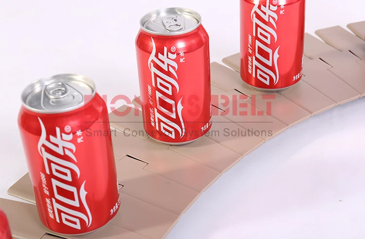 Hongsbelt HS-880TAB-K600 Transfer plastic chains Tabletop Chain for Beverage Industry