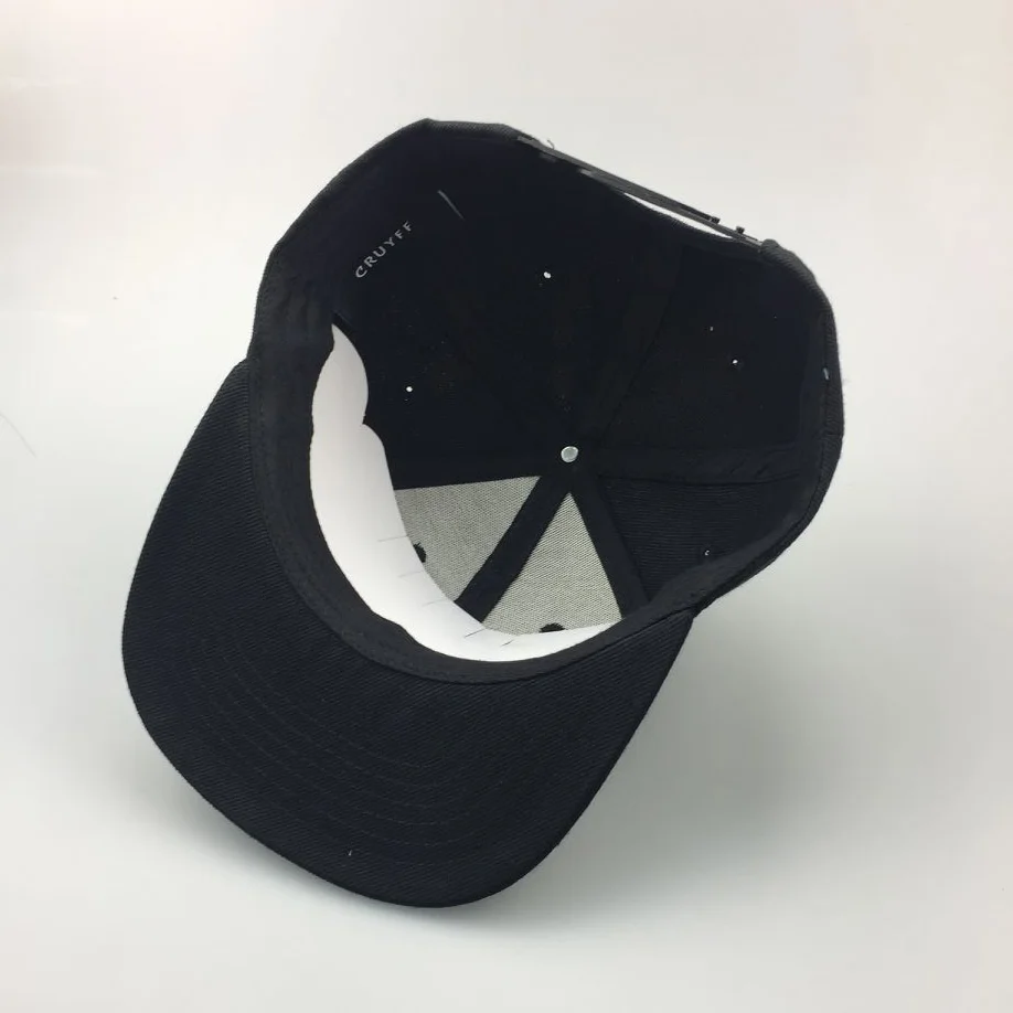 made in china black chapeau  custom flat bill hats wholesale Gold thread embroidery snapback caps hip hop snapback cap