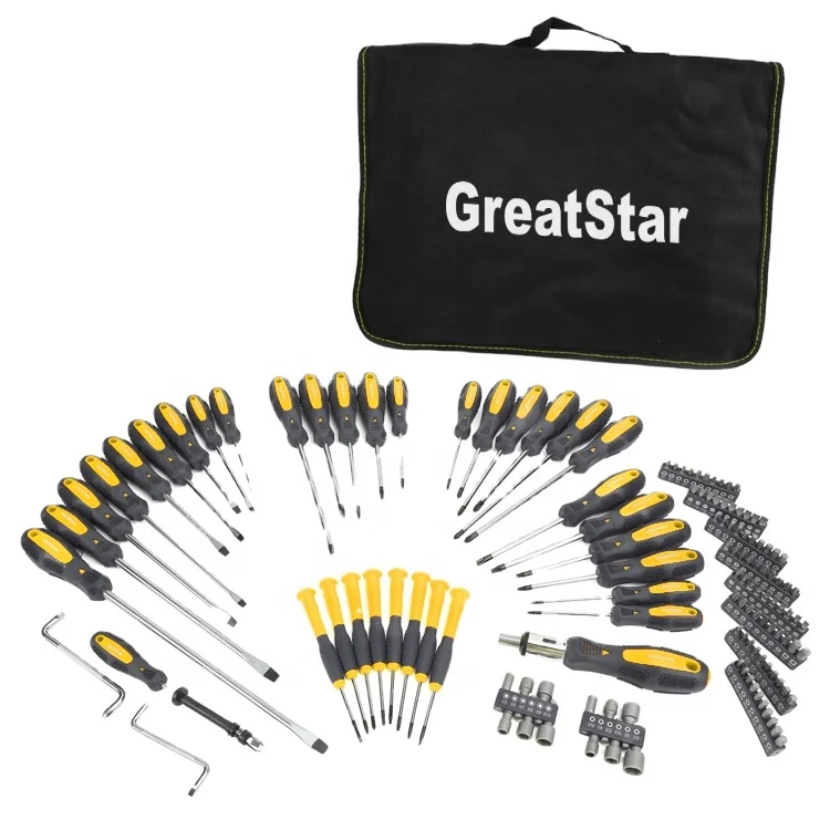 Greatstar OEM or ODM professional tool sets 130pc Screwdriver Set Precision screwdriver bits