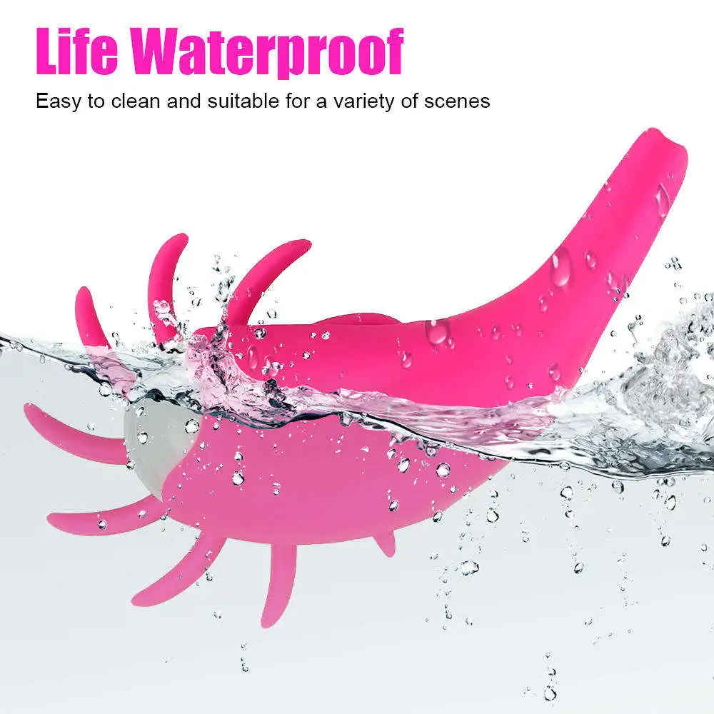 Rotation Oral Vagina Clitoris Stimulator G-spot Massager Tongue Licking Adult Products 10 Speeds Vibrators Penis Ring Cock Ring