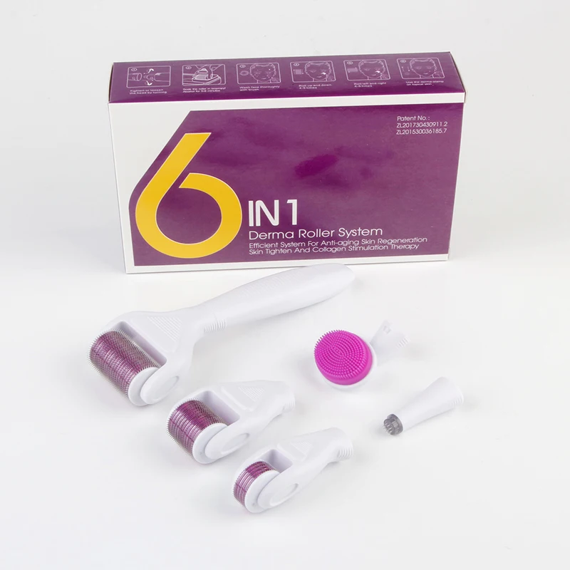 Электрическая ручка для лица Rohs 3 0 мм 8 в 1 набор микрообработки minoxyil 180 Derma Roller уход