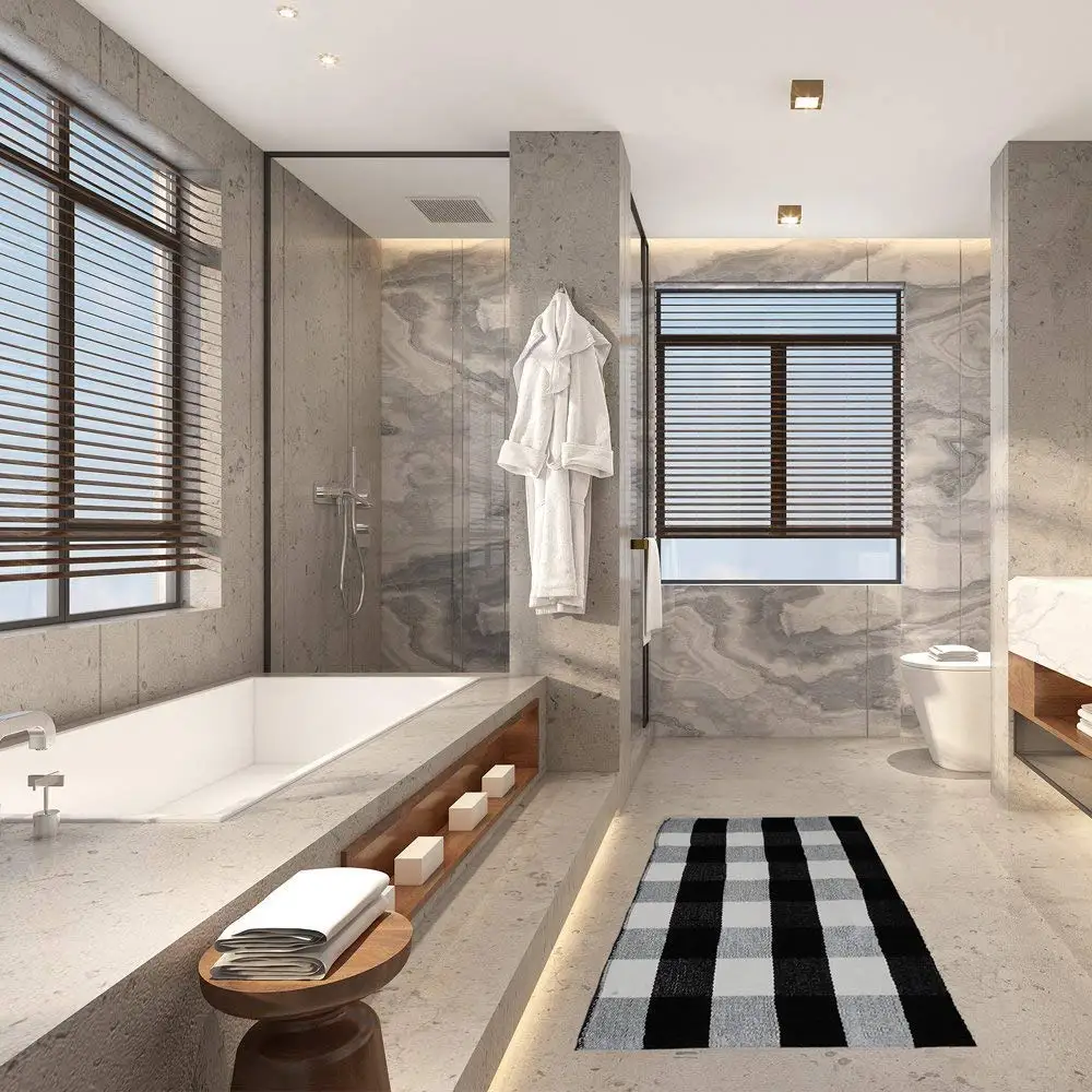 Cotton Checked Black and White Check Buffalo Plaid Rug for Porch Living Room Bedroom Kitchen Bathroom Laundry Room Bedroom