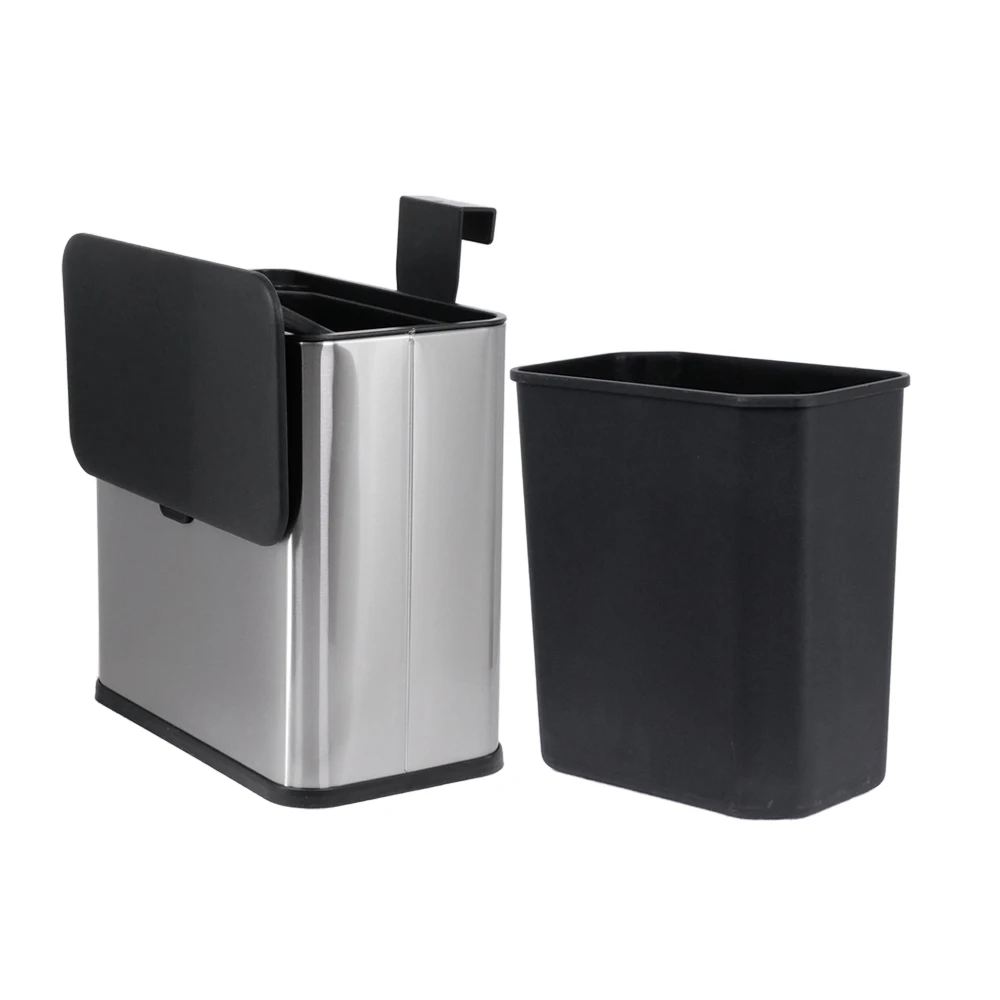 Wall Mounted Kitchen Hanging Trash Can Garbage Bins Hanging Trash Bin Kitchens Cabinet Counter Garbage Can With Lid