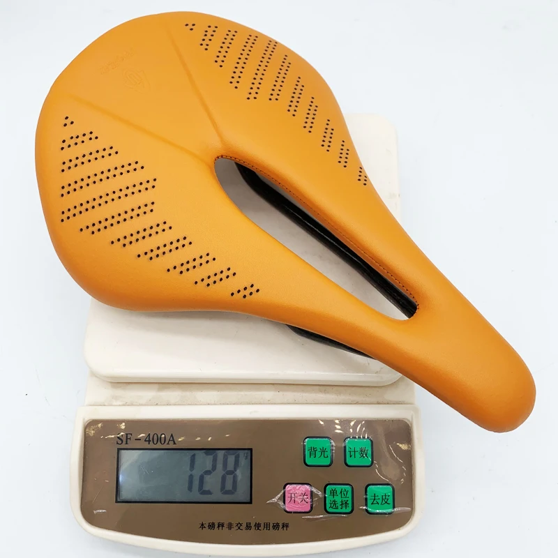 TAOZIK TS010 винтажная желто-оранжевая искусственная Губка из микрофибры кожа полностью углеродистая 150 мм седло для горного велосипеда