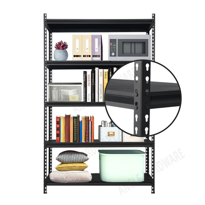 Rak Penyimpanan Rak Otot Baja 5 Tingkat Tugas Berat Berat Protector Corrosion Protection Boltless Shelving Garage Shelves