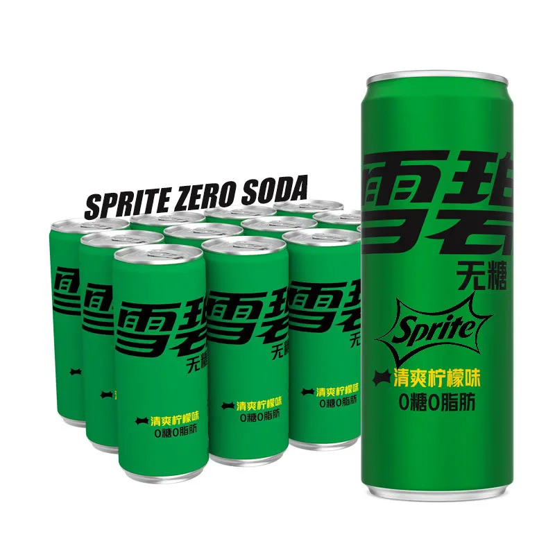 Classic Soda canned 330ml  soft drink Carbonated Water Spritesoda exotic soda
