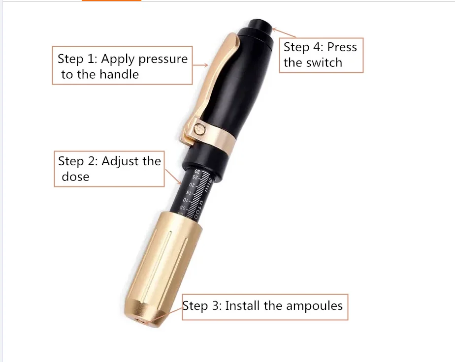 Hyaluronic injector mesotherapy gun injection pen