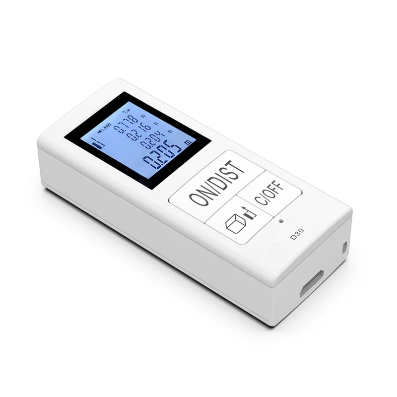 Brand Printing Mini Digital Distance Meter 40m Laser Distance Meter Hunting  USB Rechargeable