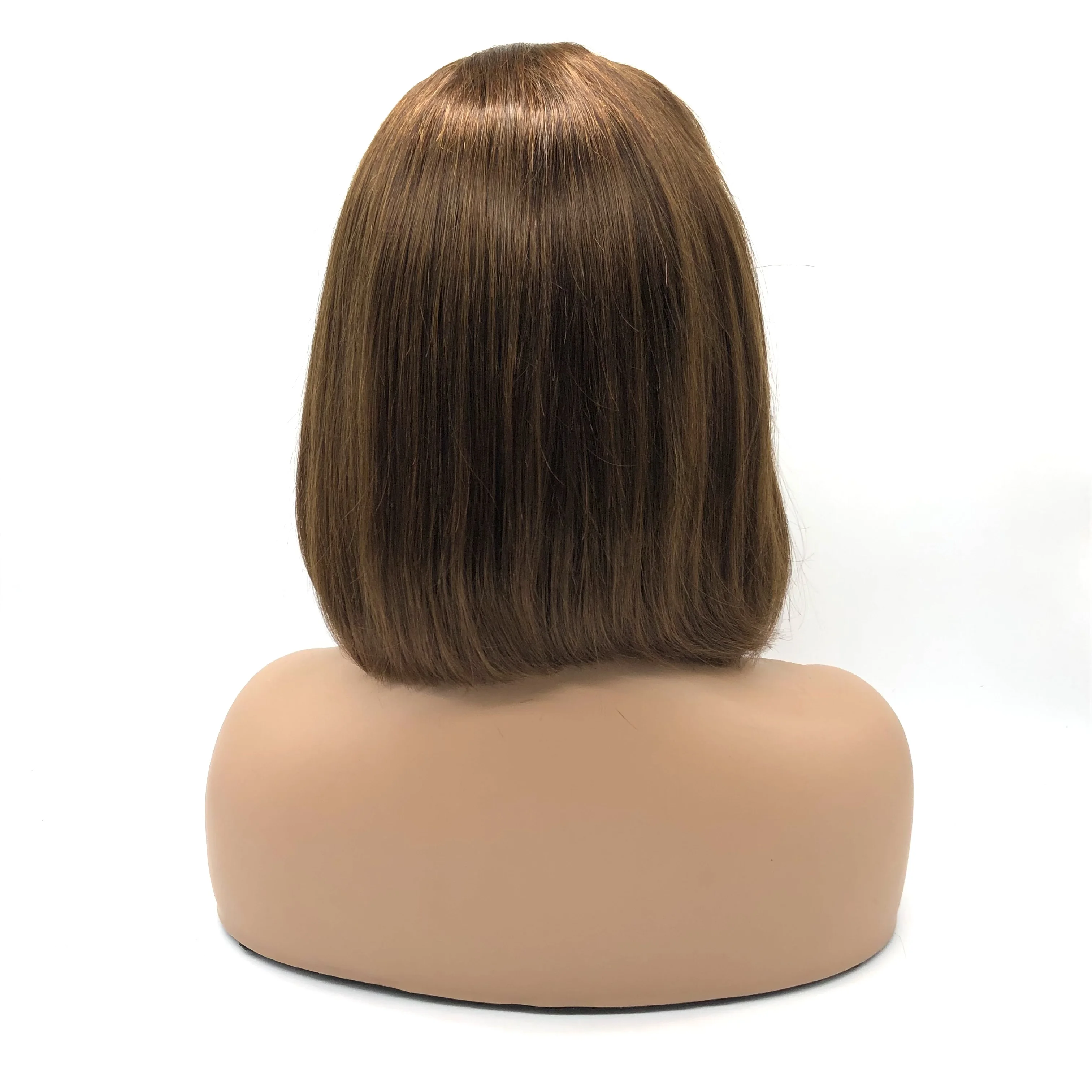 XF Lace Frontal 4*4 Bob Wig Remy Straight Toupee Dobdle Virgin Cuticle Aligned Hair Bob Wigs 100% Human Hair