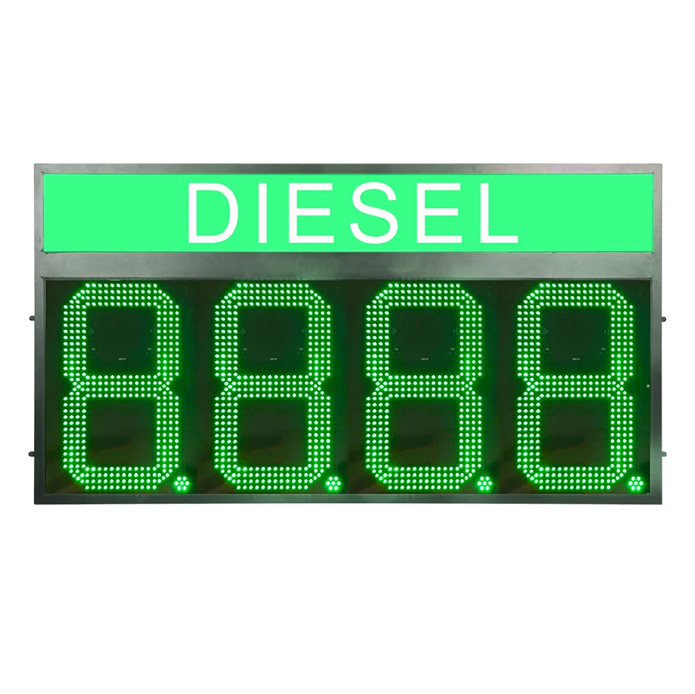Gas Station LED Price Changers 7 Segment LED Display Screen LED Digit Board for Price List