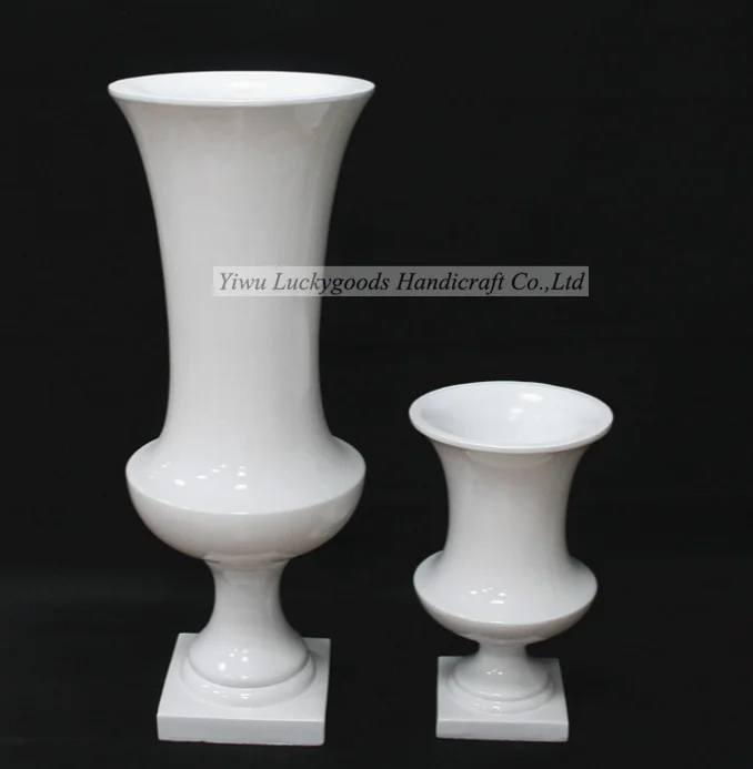 BLG211215-1 White Shape White Giant Floor Standing Vase Vases Wholesale Antique Glass Fiber Carton New Wedding Design 10 Pcs