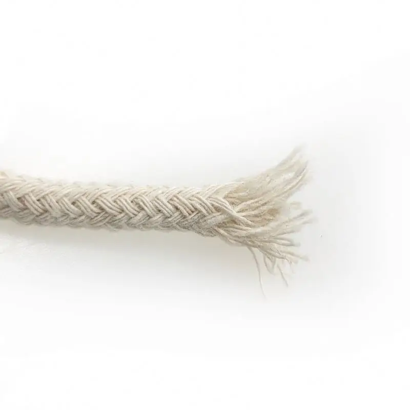 
100% Cotton Cheap Natural Macrame Cotton Rope Round Braided Home Multifunctional Piping Rope Accessories 