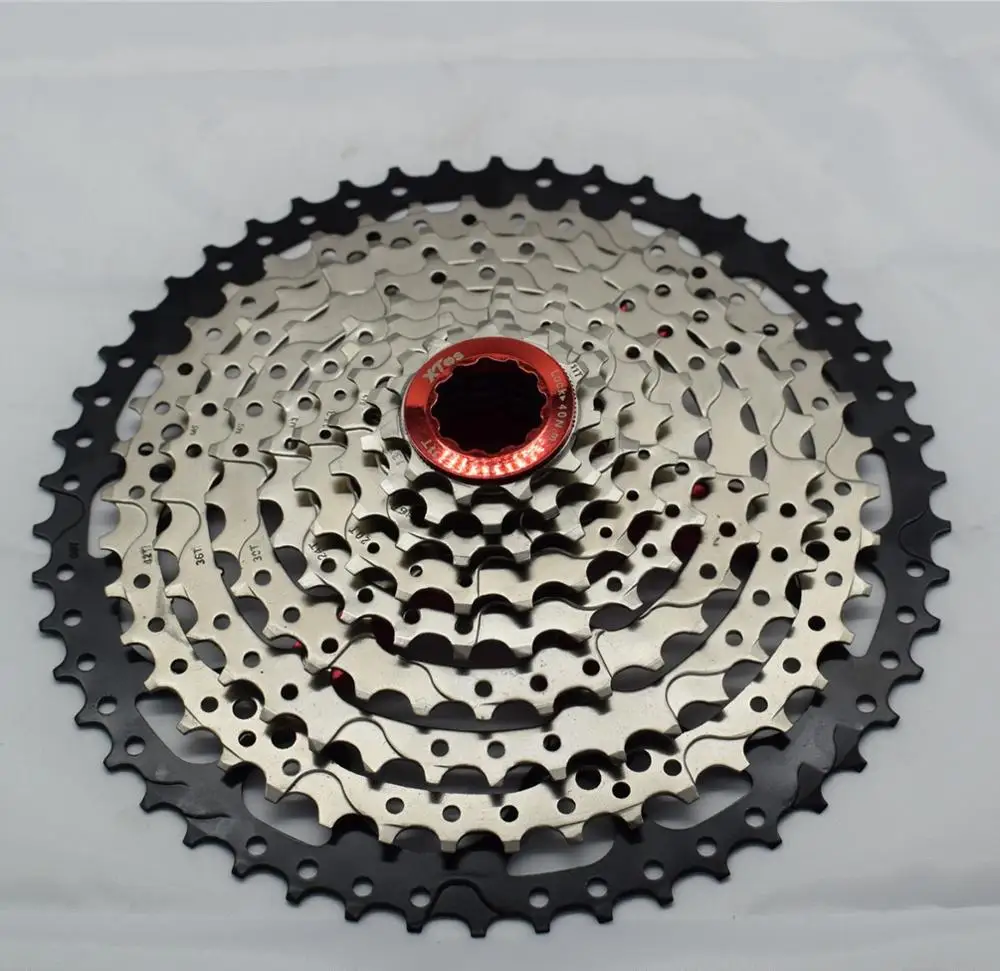 
XTOS Mountain Bike 9Speed 11-50T Cassette Wide Ratio Bicycle Freewheel Compatible With M430 M4000 M590 