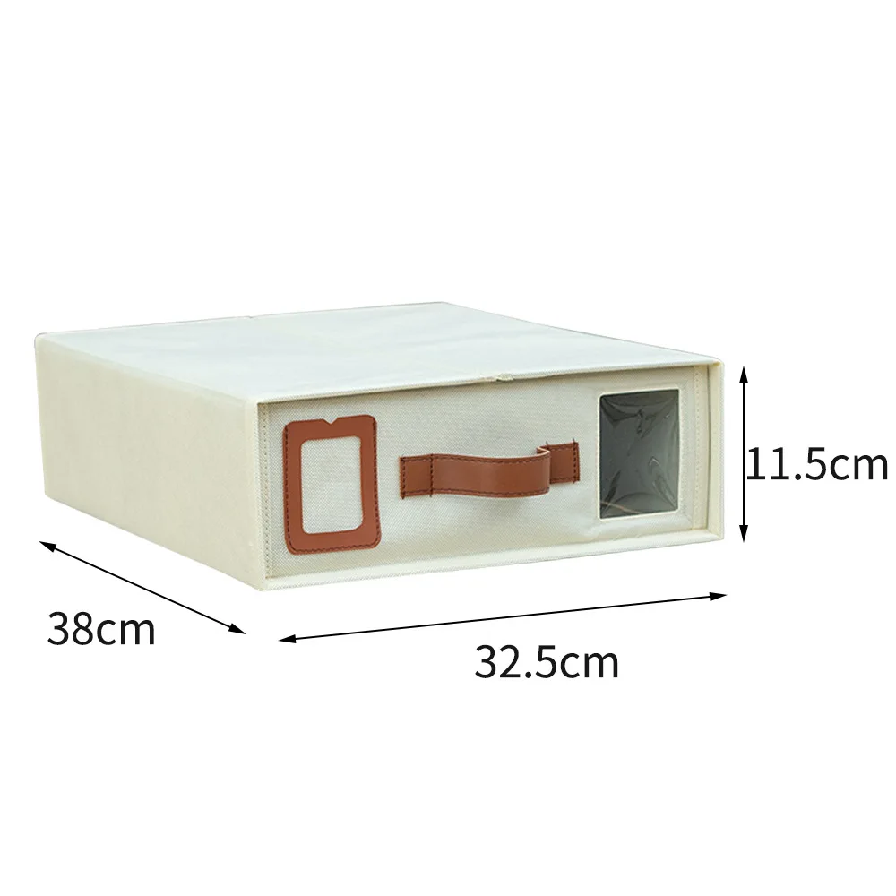 Storage box thickening large capacity finishing box Sheet four-piece storage box folding zipper visual
