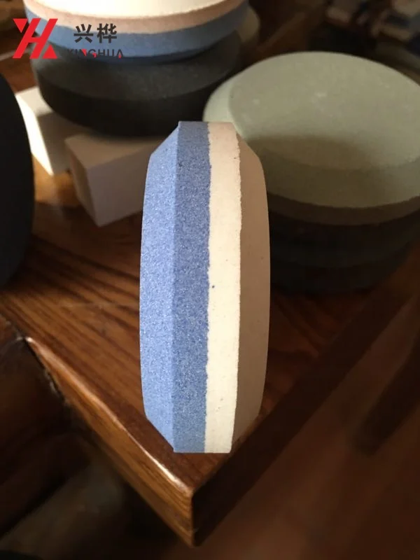 Xinghua 120 240 sharpening whetstone mini hand held round shape for Knife Sharpener