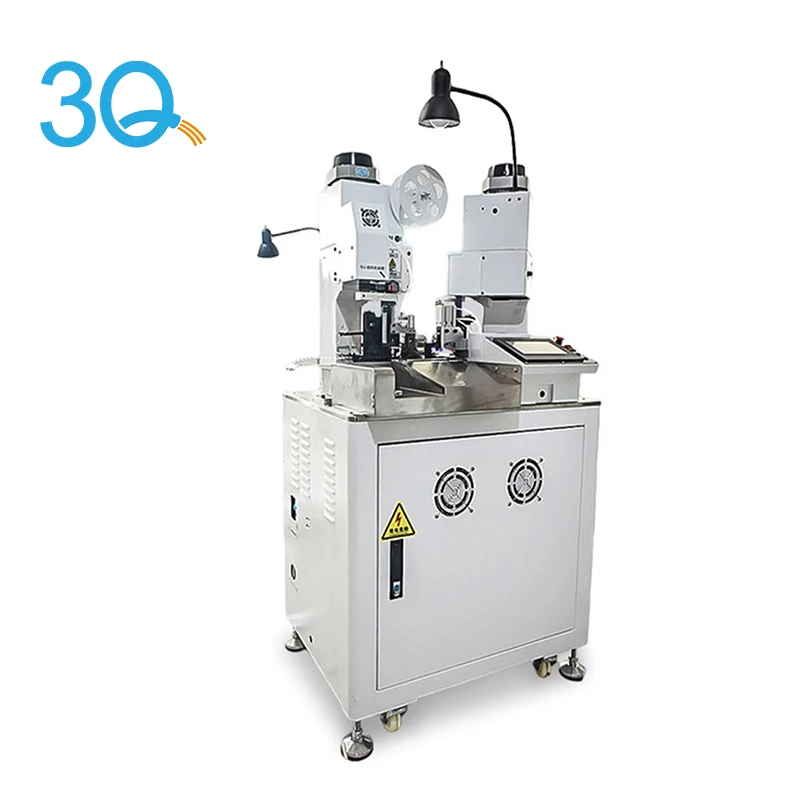 3Q Fully automatic Double head crimping and twisting machine X-2400; Both ends terminal crimping machine manufacturer