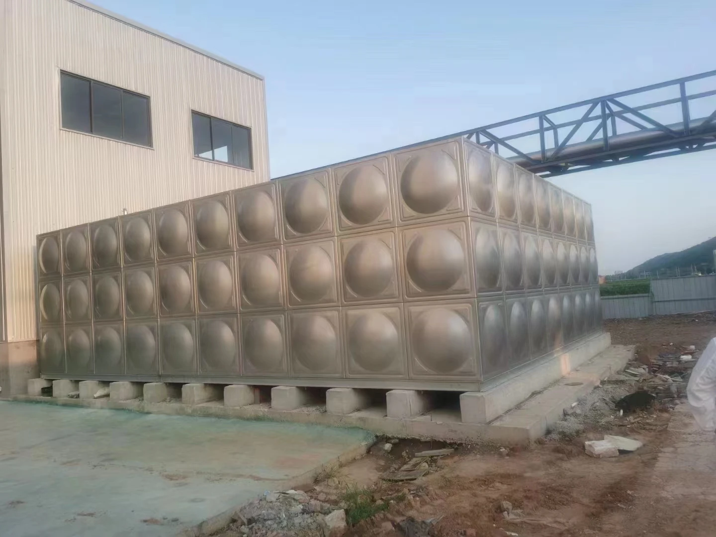 Customized water treatment machinery 100- 5000 litre stainless steel water storage tank price