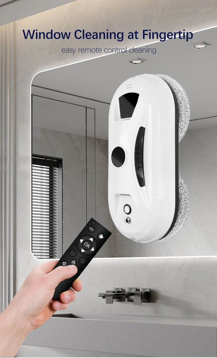 W13 Smart Window Vacuum Cleaner Skyscraper Indoor/outdoor Automatic Water Spray Glass Cleaning Robot