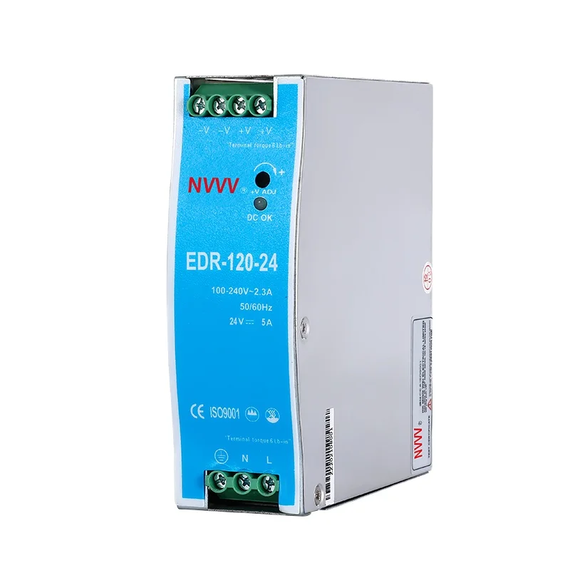 EDR-120-24 DIN Rail Type Use  24V 120W Dc Ac Dc Switching Power Supply For Factory Automation