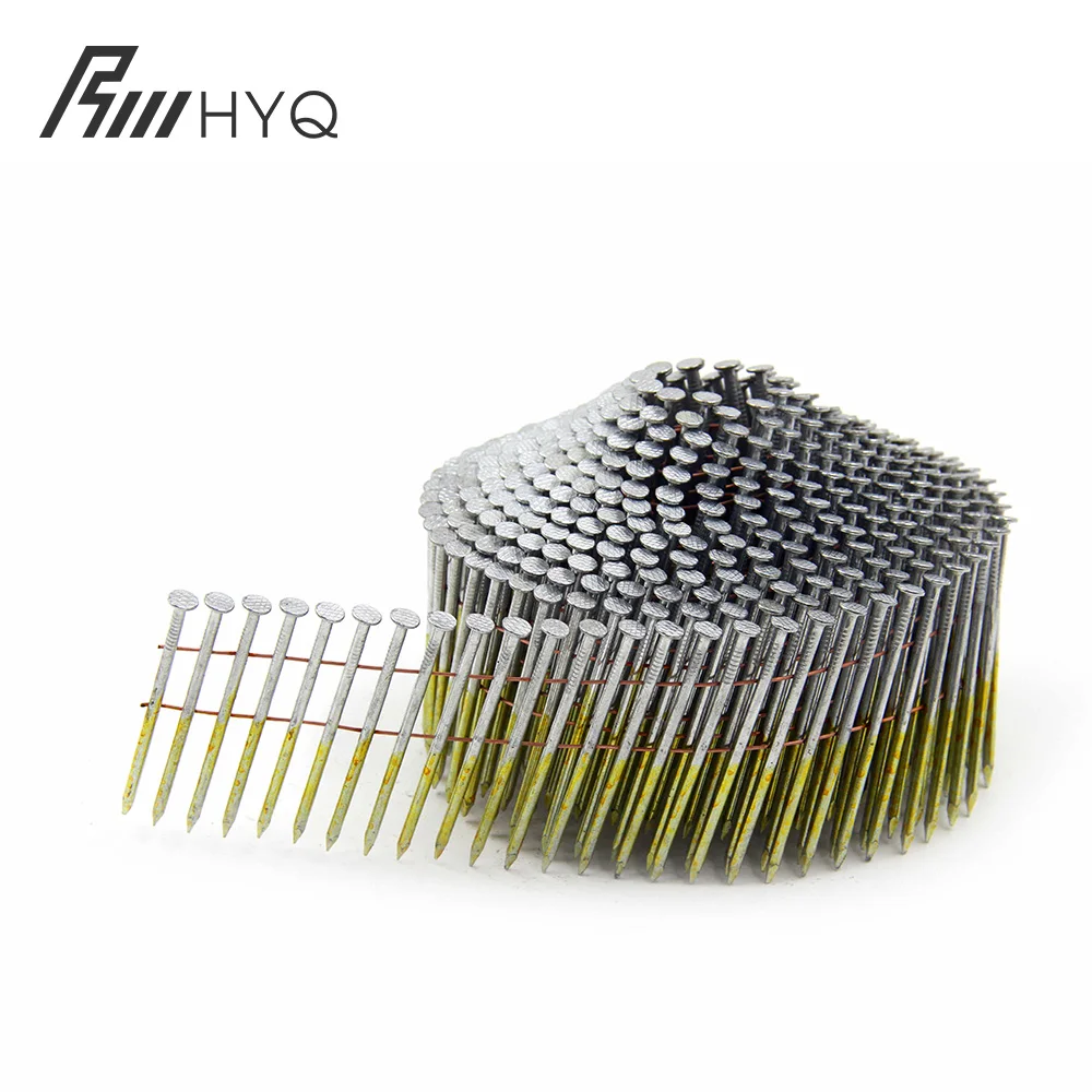 high quality nail gun coil zhangjiagang coil nails ceramic nail for 16mm pallet coil nails