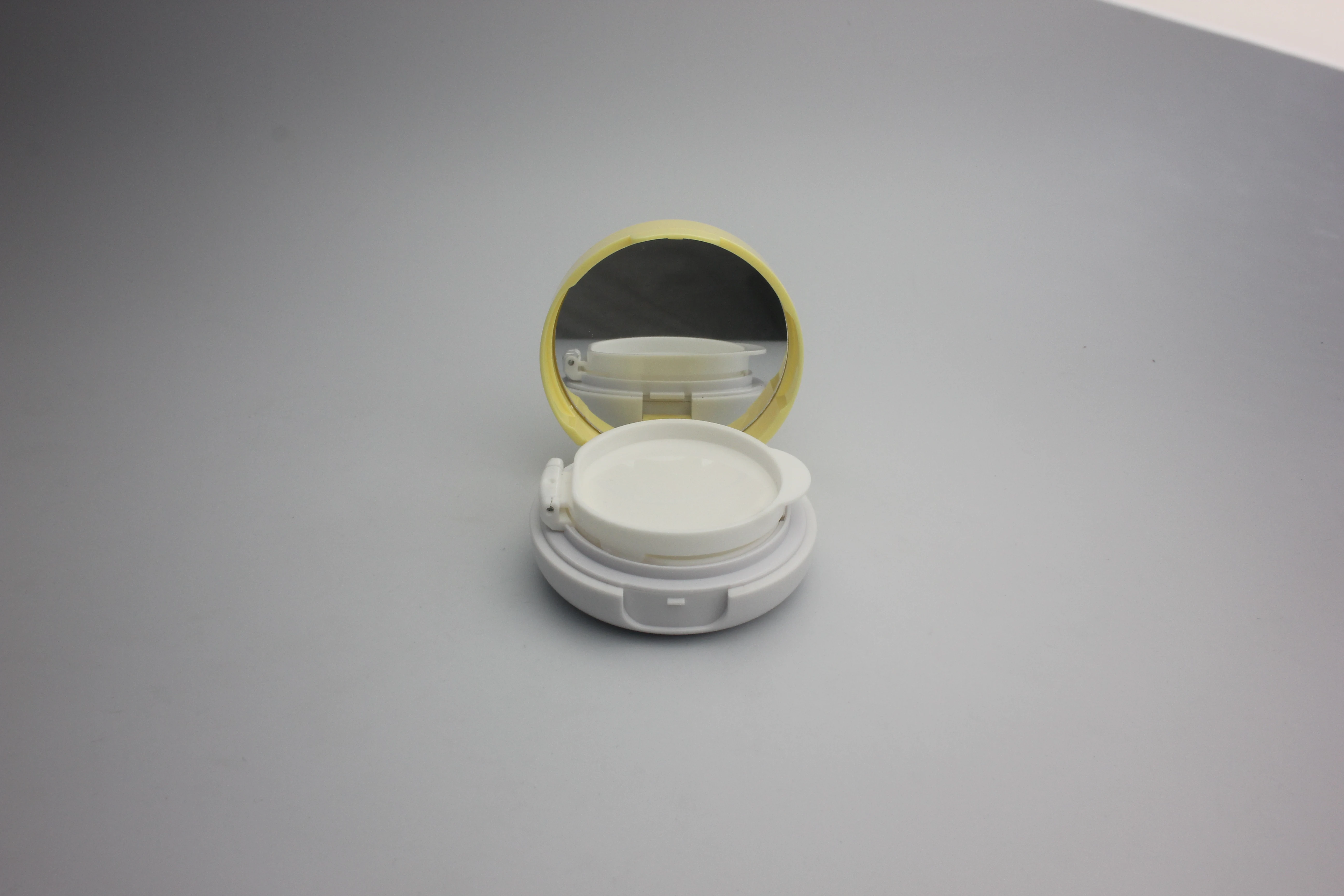 15g New Design Round Empty BB Cushion Case CC Cream Air Cushion Box With Mirror for Cosmetic Packaging