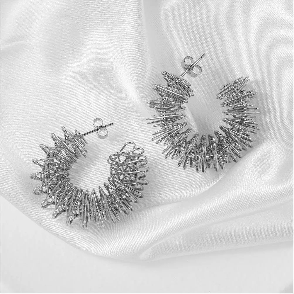 Stainless Steel Alloyohrringe Earrings Hoops Tarnish Free Oversized 18K Chunky Enamel Kids Eco Friendly Womens Designer Earrings